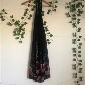 black dress with designs